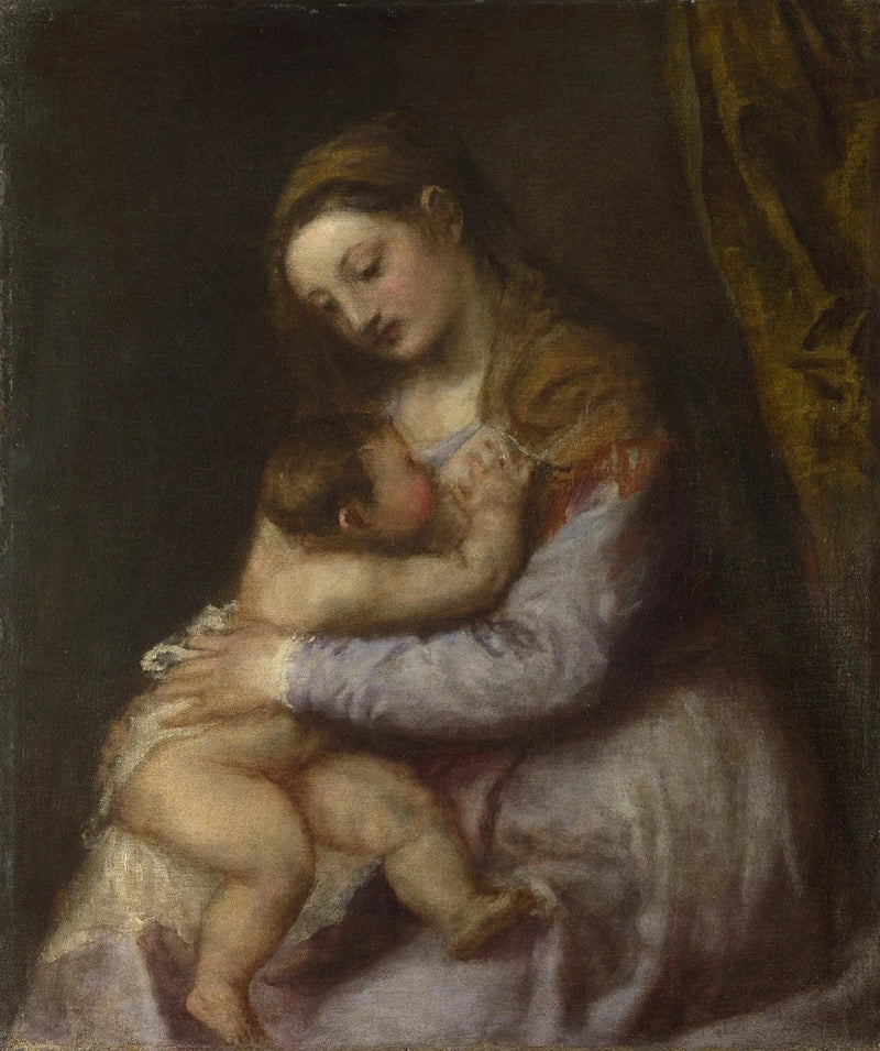 พระแม่มารีย์ทรงให้นมพระเยซูคริสต์ - Titian