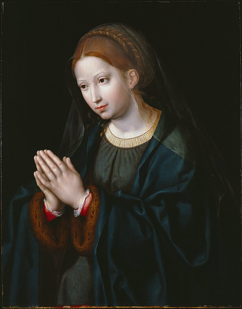 พระแม่ในท่ามกลางการอธิษฐาน - Joos van Cleve