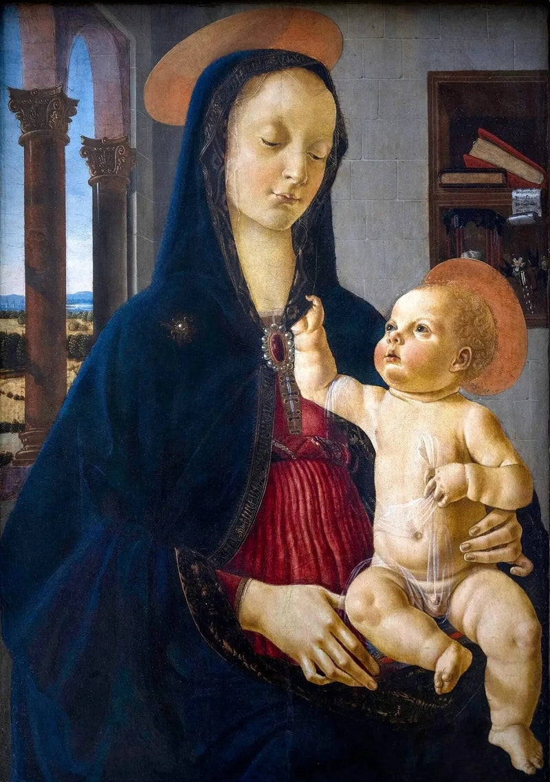พระแม่มารีและพระกุมาร - Domenico Ghirlandaio