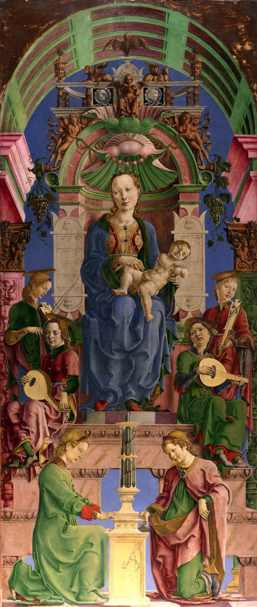 La Vierge et l'Enfant en majesté - Cosmè Tura image 1 reproduction réalisée par Alpha Reproduction
