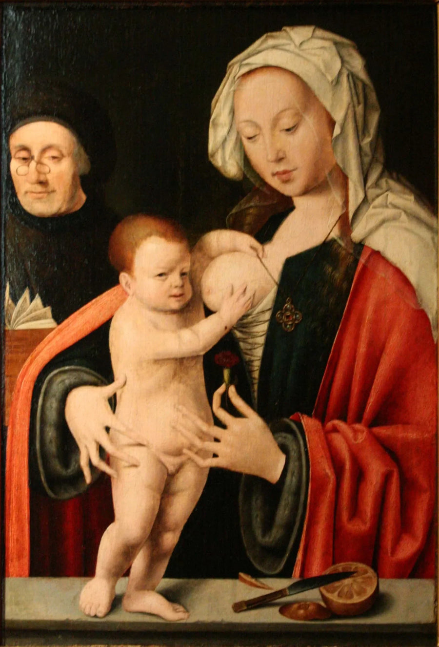 พระแม่มารีย์ พระเยซูเด็ก และผู้บริจาค - Joos van Cleve