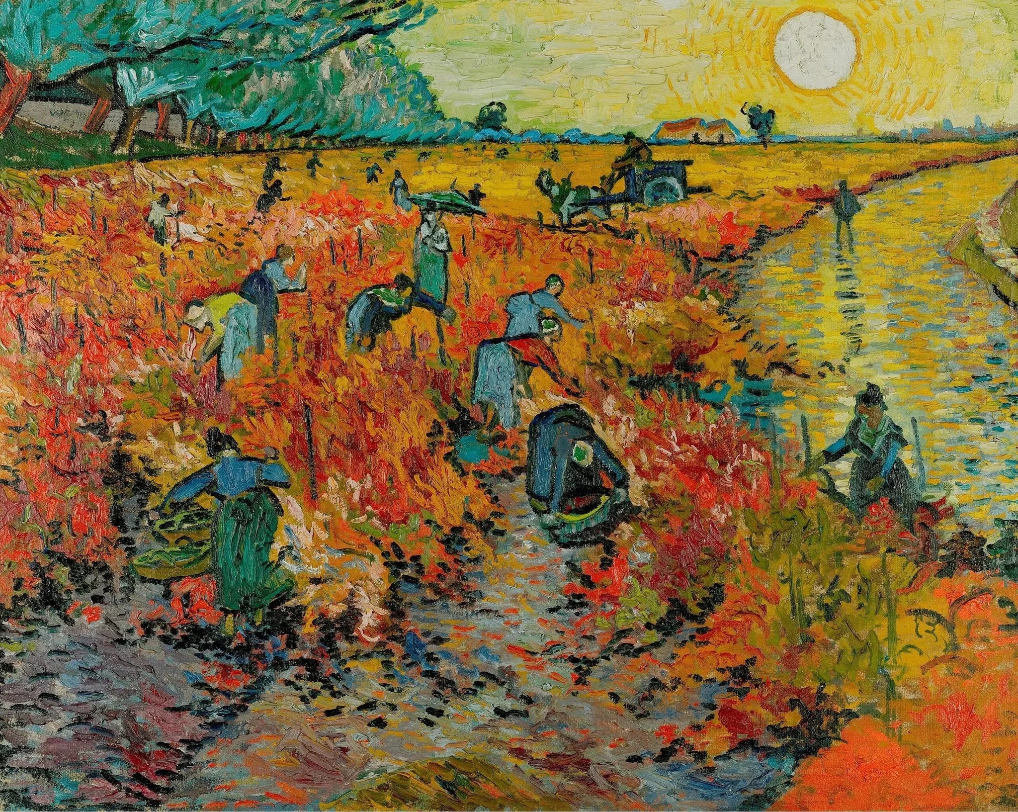 La Vigne rouge - Vincent van Gogh image 1 reproduction de peinture à l’huile