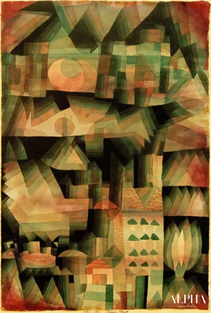 La Ville de rêve - Paul Klee - Reproductions de tableaux et peintures haut de gamme