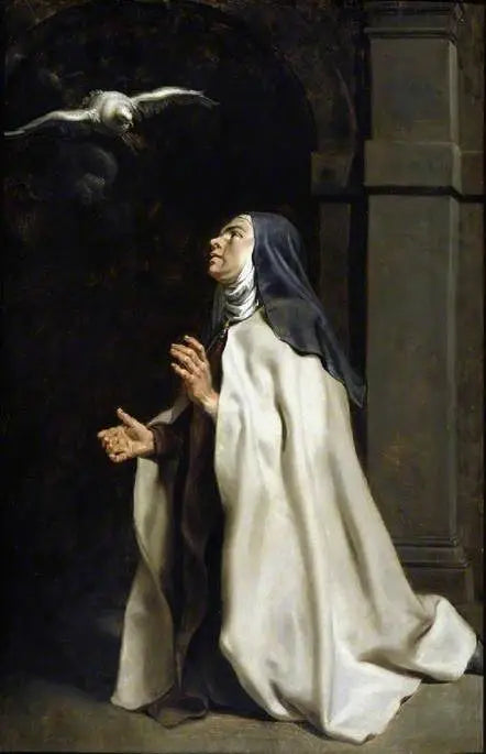 La vision de la colombe de Thérèse d'Avila - Peter Paul Rubens image 1 tableau peint à l’huile sur toile
