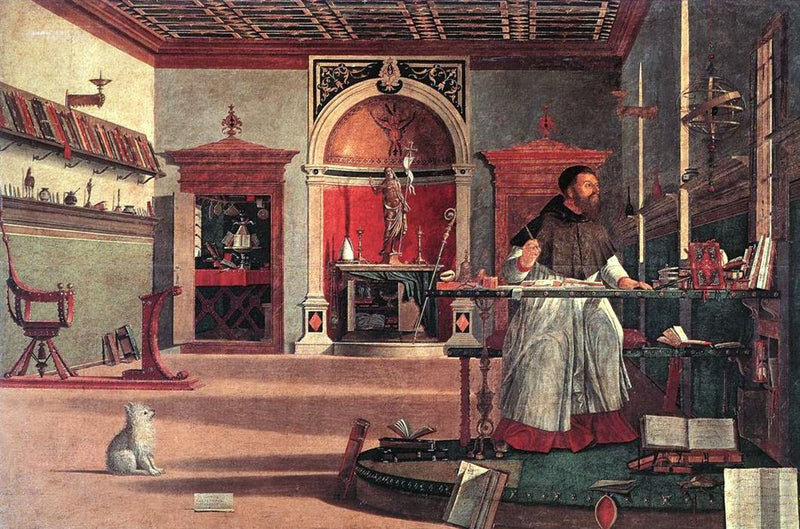 วิสัยทัศน์ของนักบุญอักกลูสติน - Vittore Carpaccio