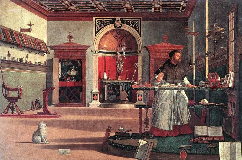 วิสัยทัศน์ของนักบุญอักกลูสติน - Vittore Carpaccio