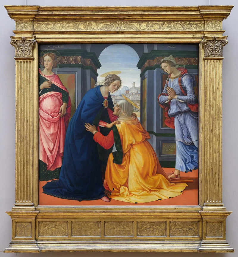 การเยี่ยมเยือนกับมารี-จาโคบีและมารี-ซาโลมี - Domenico Ghirlandaio