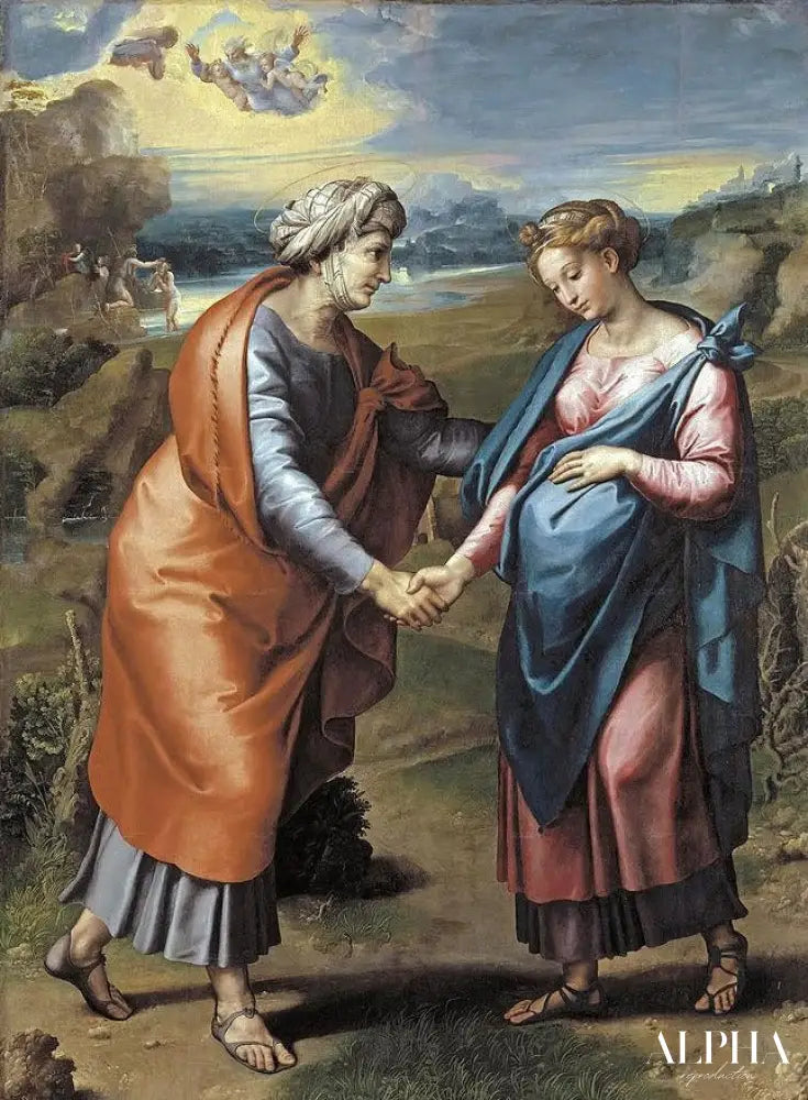 La visitation - Raphaël (peintre) - Reproductions de tableaux et peintures haut de gamme