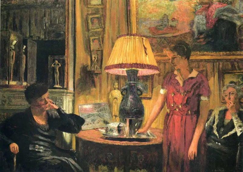 การเยี่ยมชมที่ Madame Hessel - Édouard Vuillard