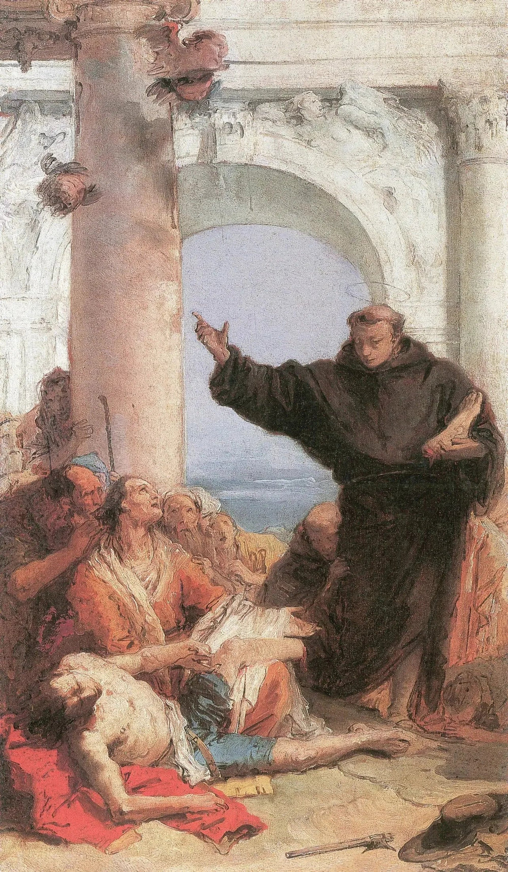 La Wunderheilung des zornigen Sohnes - Giovanni Battista Tiepolo image 1 reproduction d’œuvre d’art à l’huile
