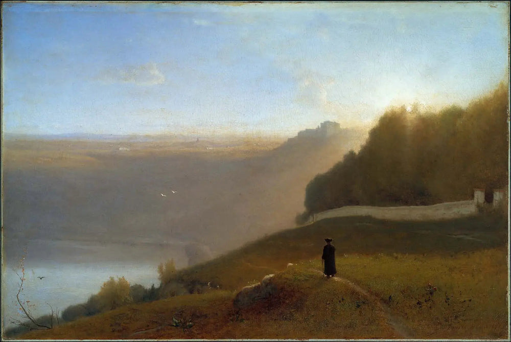 Lac de Nemi - George Inness image 1 reproduction artisanale de tableau