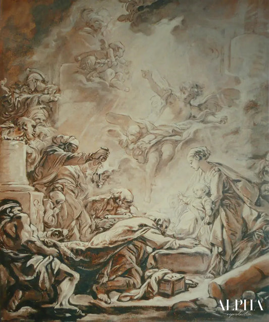 Adoration of the Magi - François Boucher - Reproductions de tableaux et peintures haut de gamme