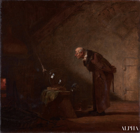 L'Alchimiste - Carl Spitzweg - Reproductions de tableaux et peintures haut de gamme
