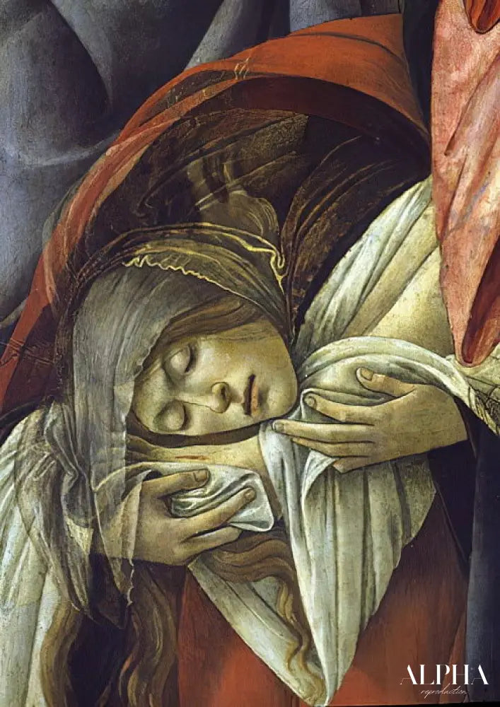 Lamentation sur le Christ mort, détail de Marie-Madeleine - Sandro Botticelli - Reproductions de tableaux et peintures haut de gamme