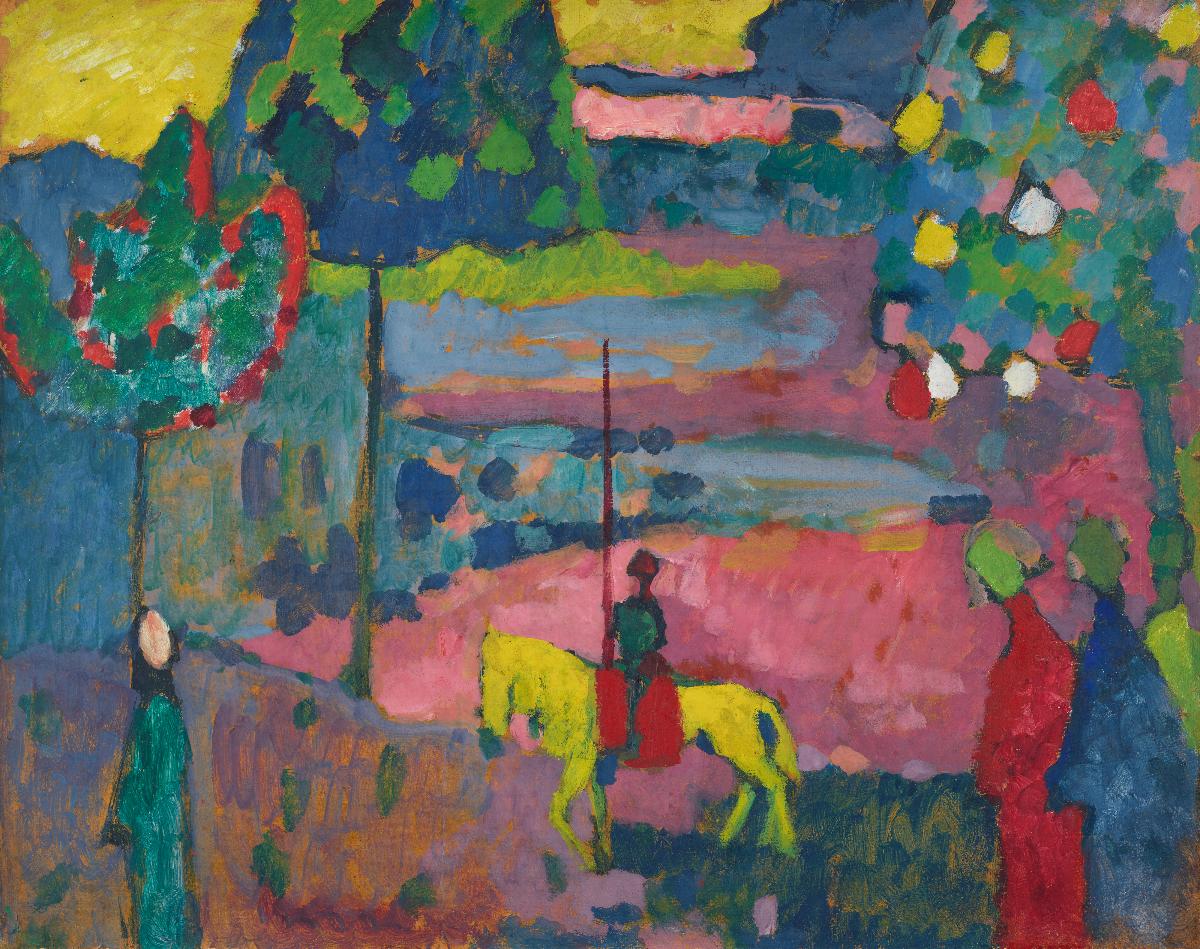 Lanzenreiter in Landschaft - Vassily Kandinsky image 1 reproduction réalisée par Alpha Reproduction