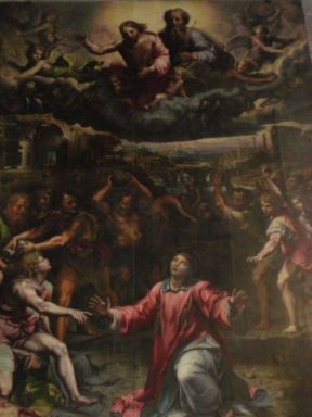Lapidation de saint Étienne - Giulio Romano
