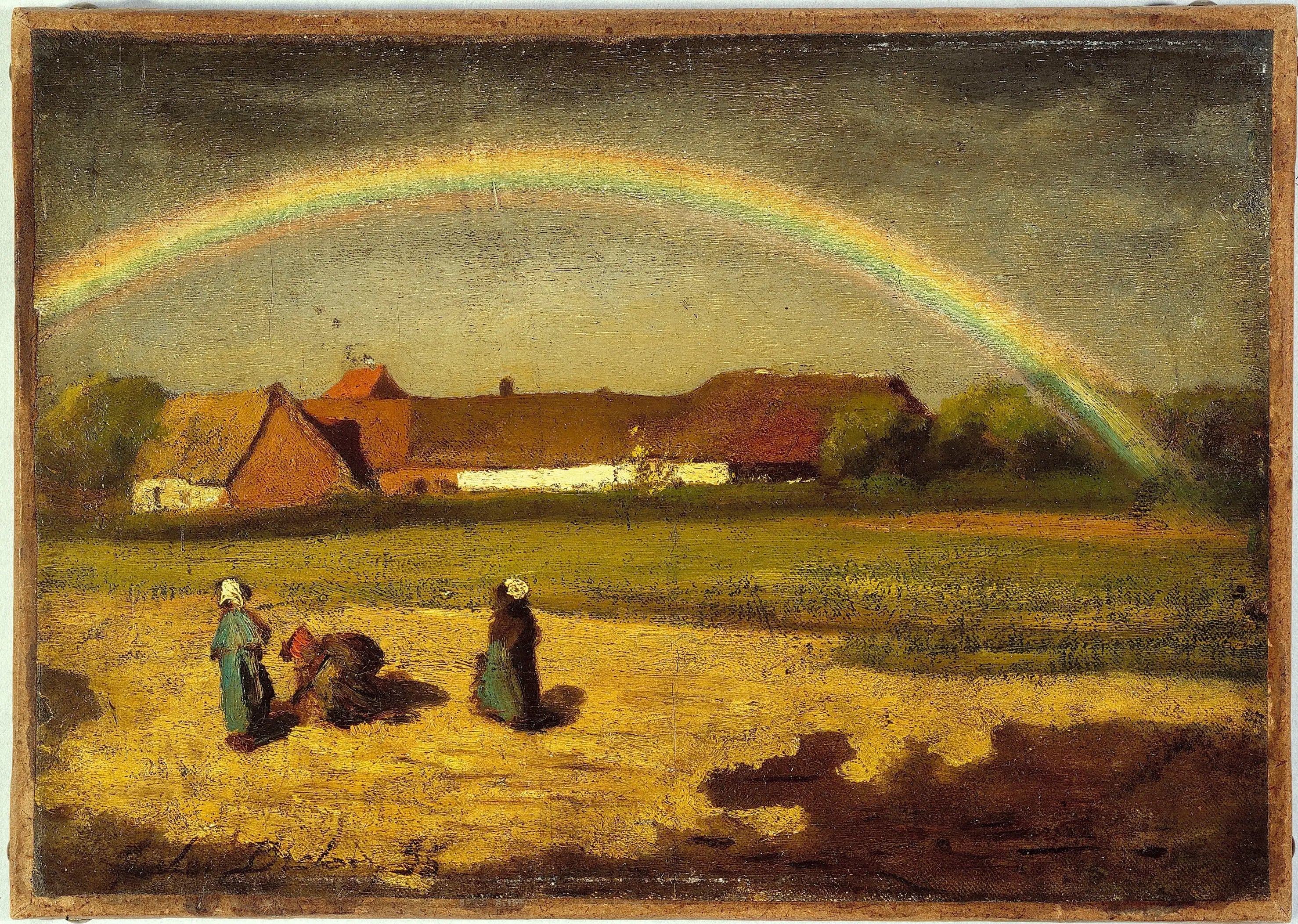 L’arc-en-ciel à Courrières - Jules Breton - Alpha Reproduction