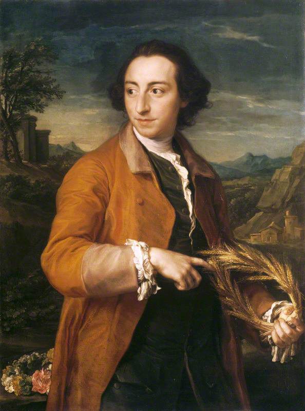 ลาสเซลส์ เรย์มอนด์ ไอเรอมองเกอร์ (1718/19–1793) พร้อมมงกุฎข้าวโพดและกุหลาบ - โปเมโอ บาโตนี