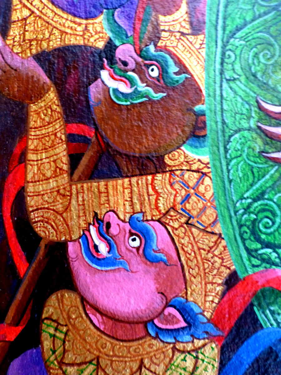 L'Assemblée des yakkhas, Artiste thaïlandais anonyme, XIXe siècle