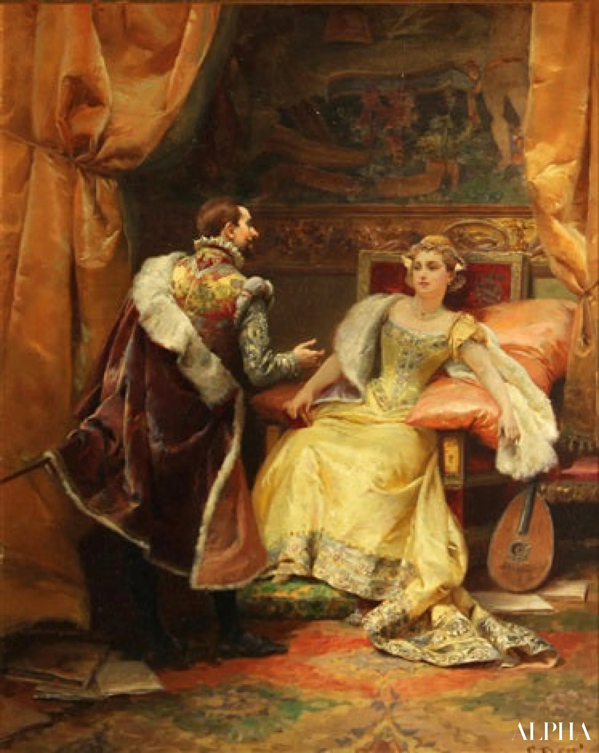 L’Audience Royale - Cesare-Auguste Detti Reproductions de tableaux à la peinture à l’huile