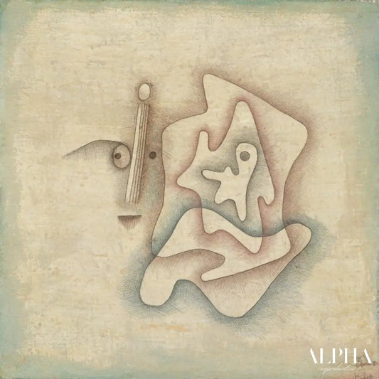 L'auditeur - Paul Klee - Reproductions de tableaux et peintures haut de gamme