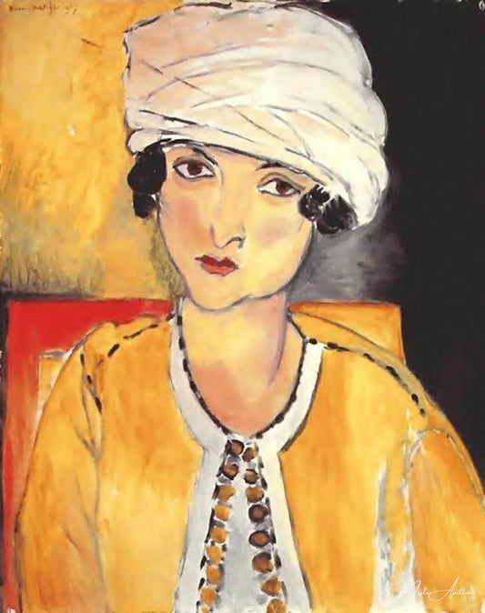 Laurette avec turban Veste jaune - Matisse - Reproductions de tableaux et peintures haut de gamme