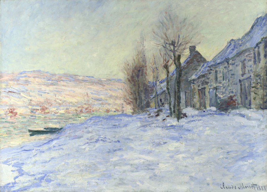 Lavacourt ใต้หิมะ W511 - Claude Monet