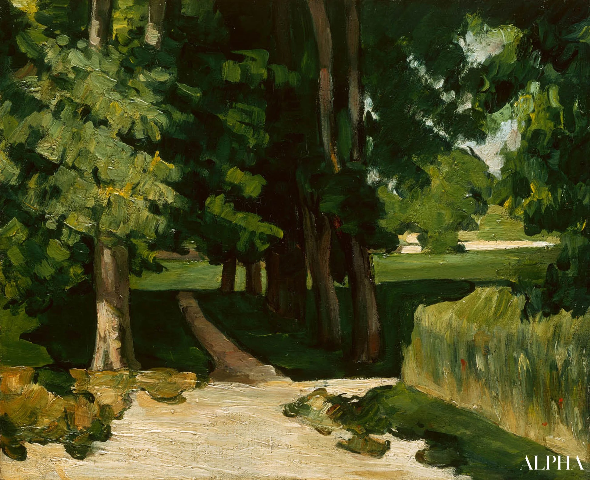 L'avenue du Jas de Bouffan - Paul Cézanne - Reproductions de tableaux et peintures haut de gamme
