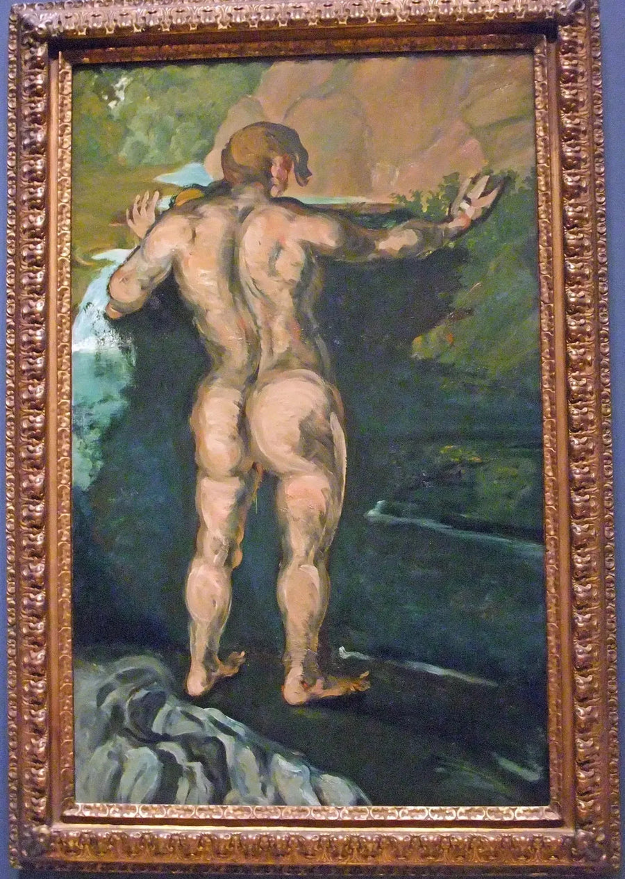นักอาบน้ำที่โขดหิน - Paul Cézanne