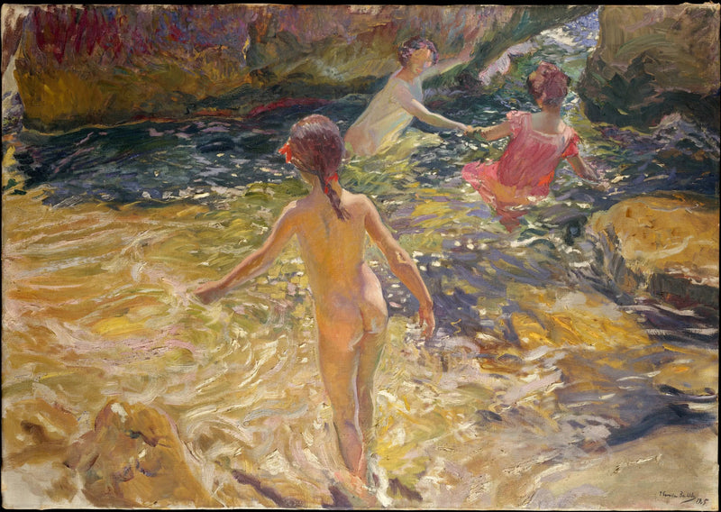 การอาบน้ำ - Joaquín Sorolla