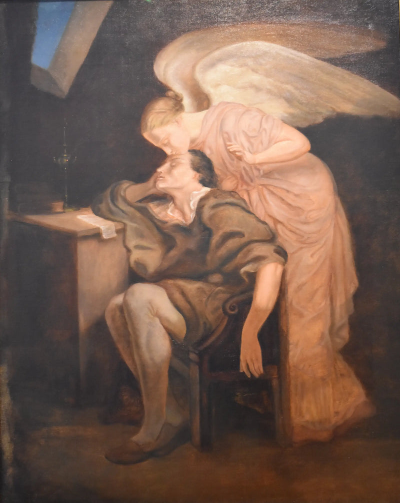 จูบของมิวส์ ตามแบบของ Frillié - Paul Cézanne