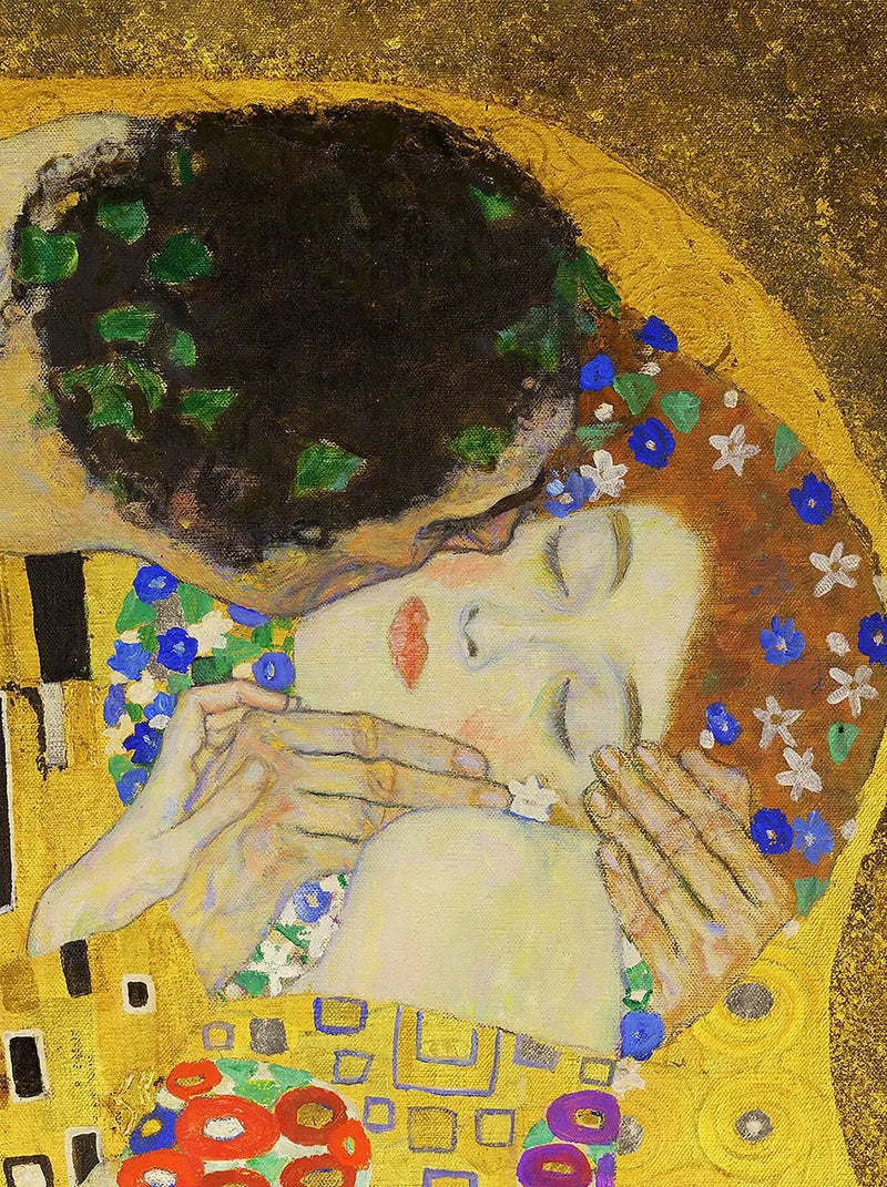 💋 Le Baiser (รายละเอียด IV) – Gustav Klimt (1907-1908)