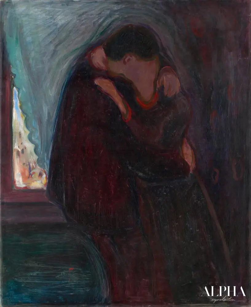 Le Baiser - Edvard Munch - Reproductions de tableaux et peintures haut de gamme