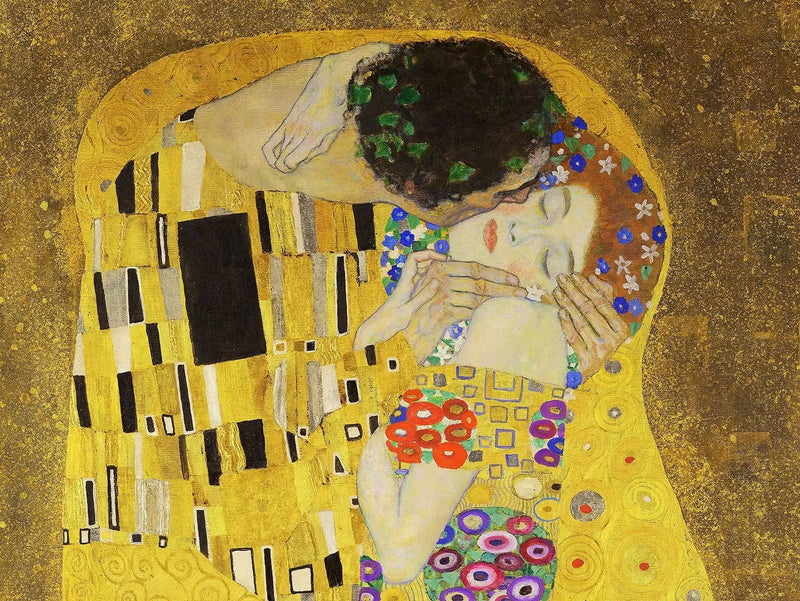 💋 Le Baiser – Gustav Klimt (รายละเอียด) (1907-1908)