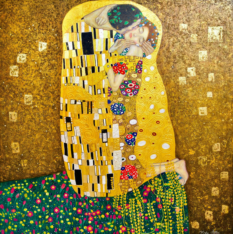 จูบที่ถูกจินตนาการใหม่โดยมาสเตอร์อพอลโลน | 200x200ซม.