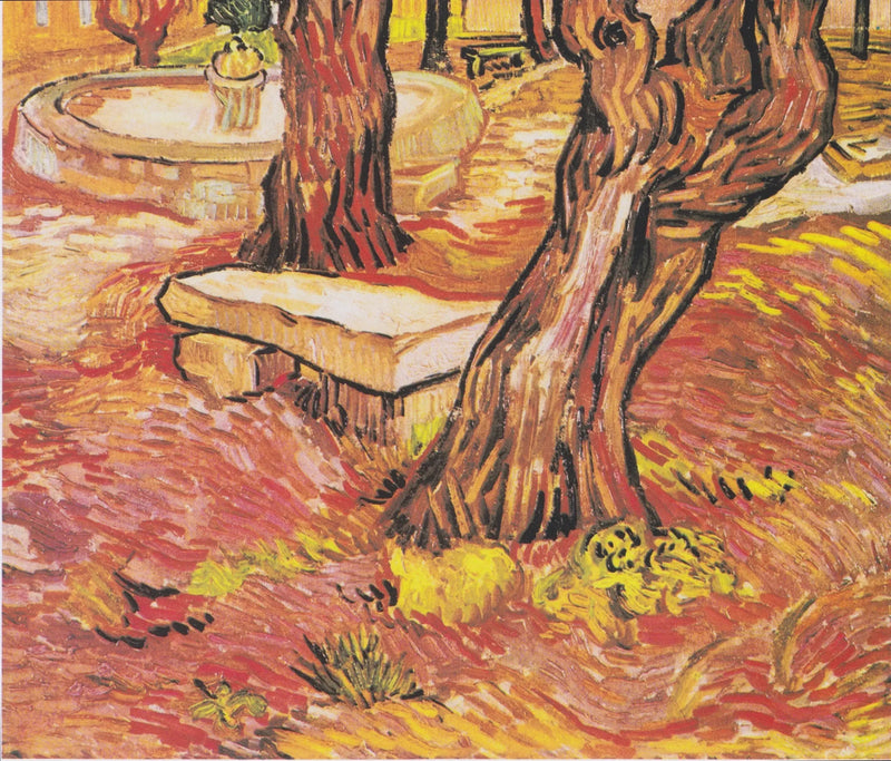 ม้านั่งหินในสวนของโรงพยาบาลเซนต์พอล - Vincent van Gogh