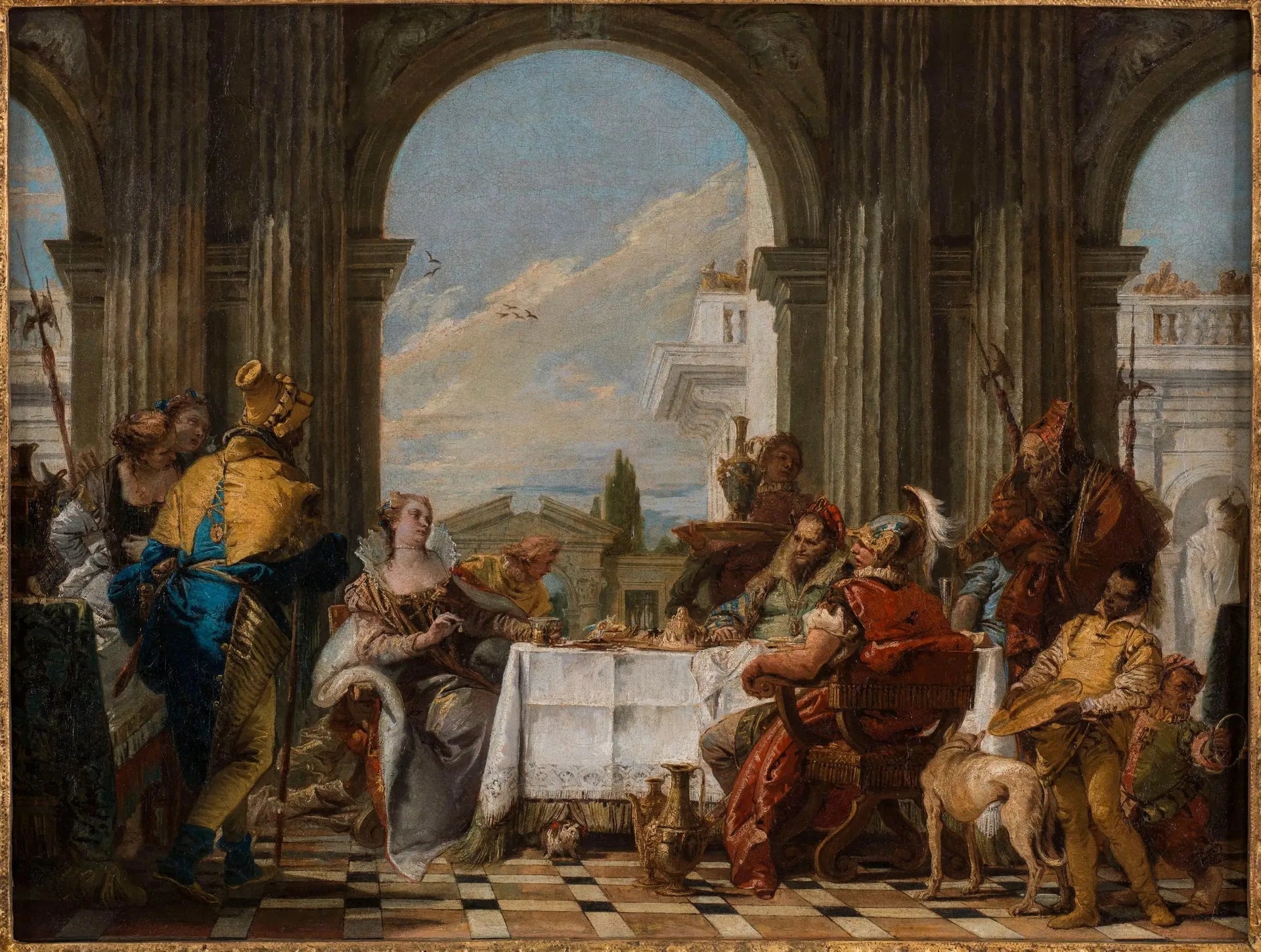 Le Banquet de Cléopâtre - Giovanni Battista Tiepolo image 1 reproduction d’œuvre d’art à l’huile