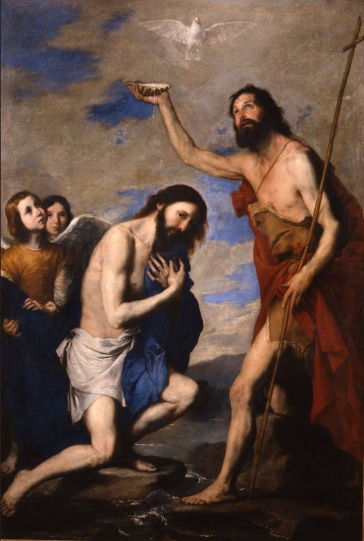 พิธีรับศีลล้างบาปของพระคริสต์ - Jusepe de Ribera