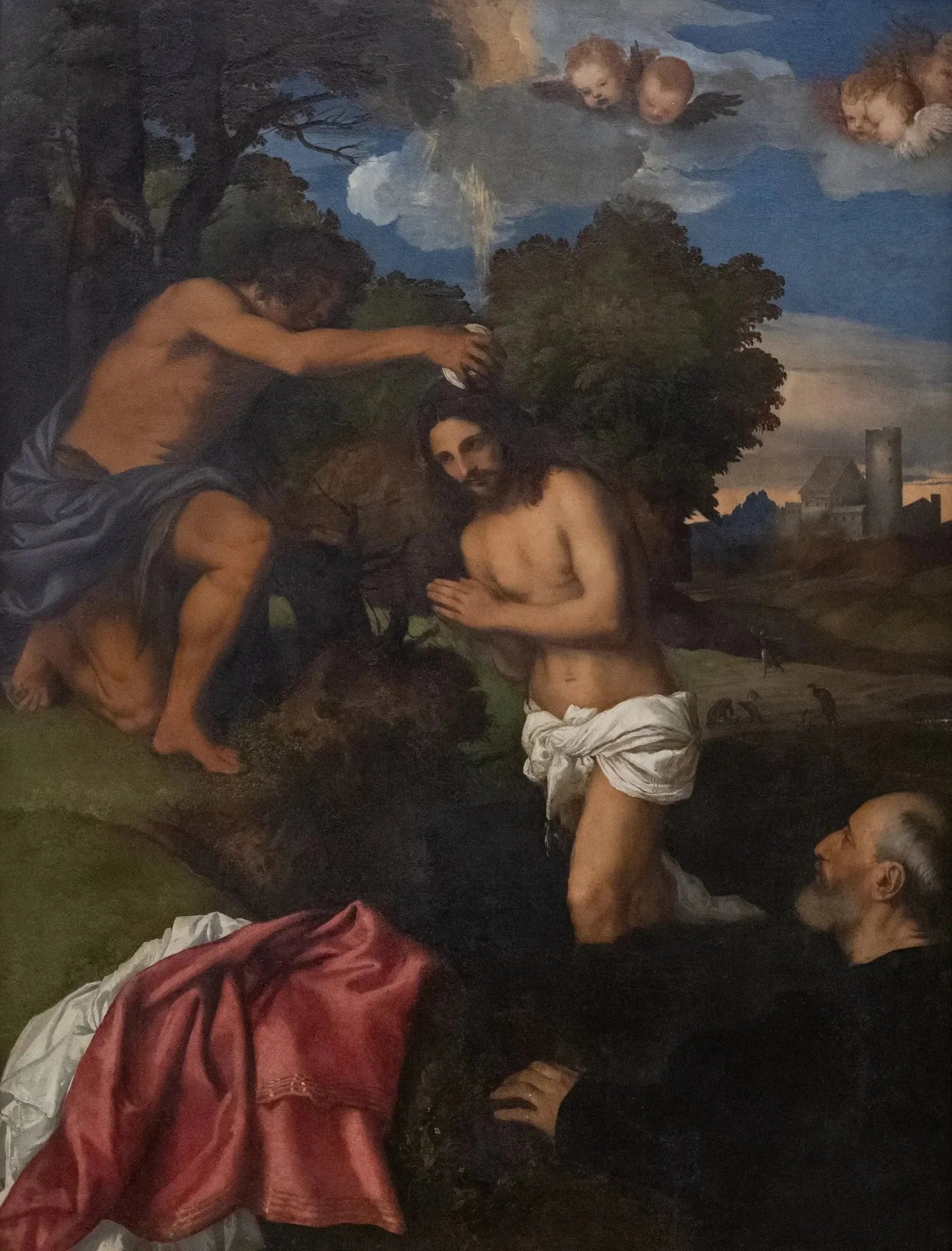 Le Baptême du Christ - Titian image 1 reproduction d’œuvre d’art à l’huile