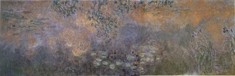 สระบัวกับดอกไอริส - Claude Monet