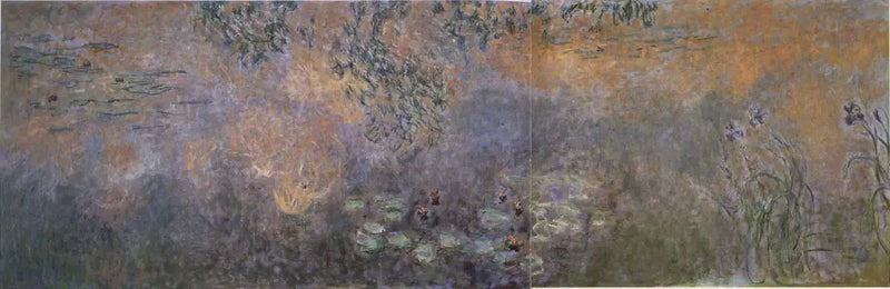 สระบัวกับดอกไอริส - Claude Monet