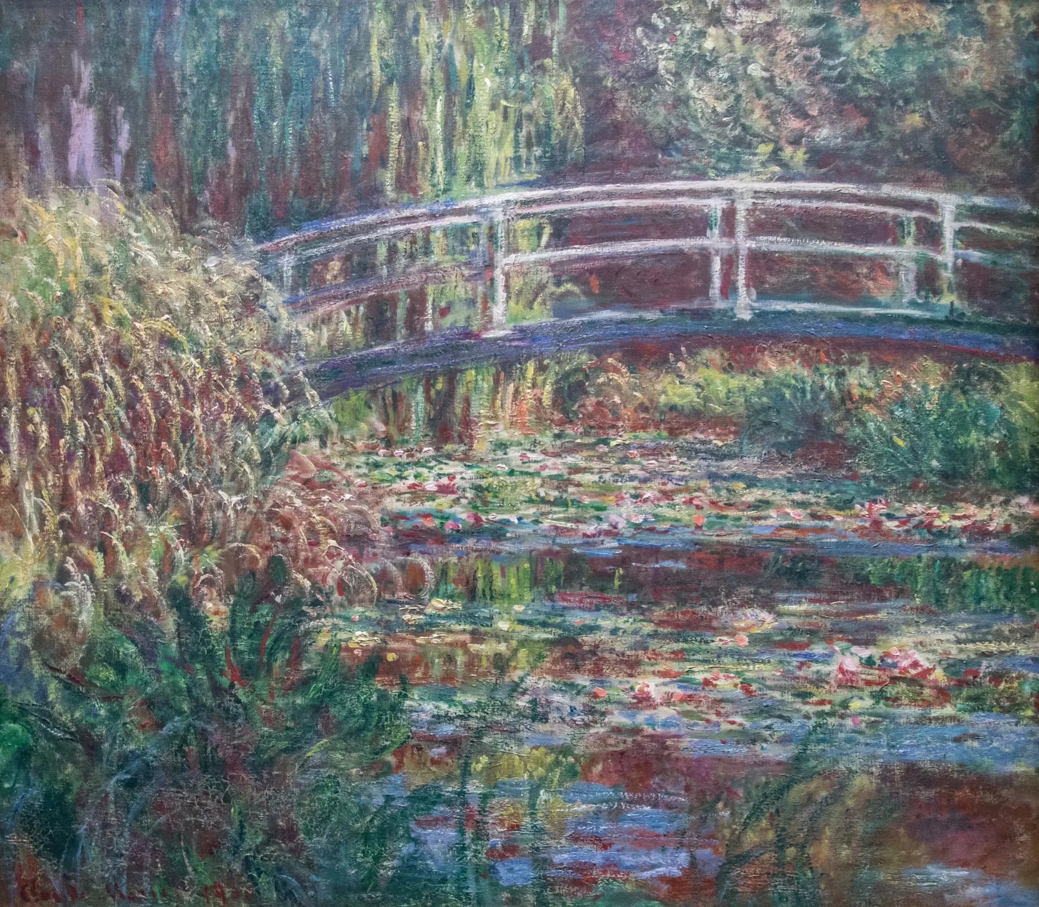 Le Bassin aux nymphéas, Harmonie rose - Claude Monet image 1 tableau peint à l’huile sur toile