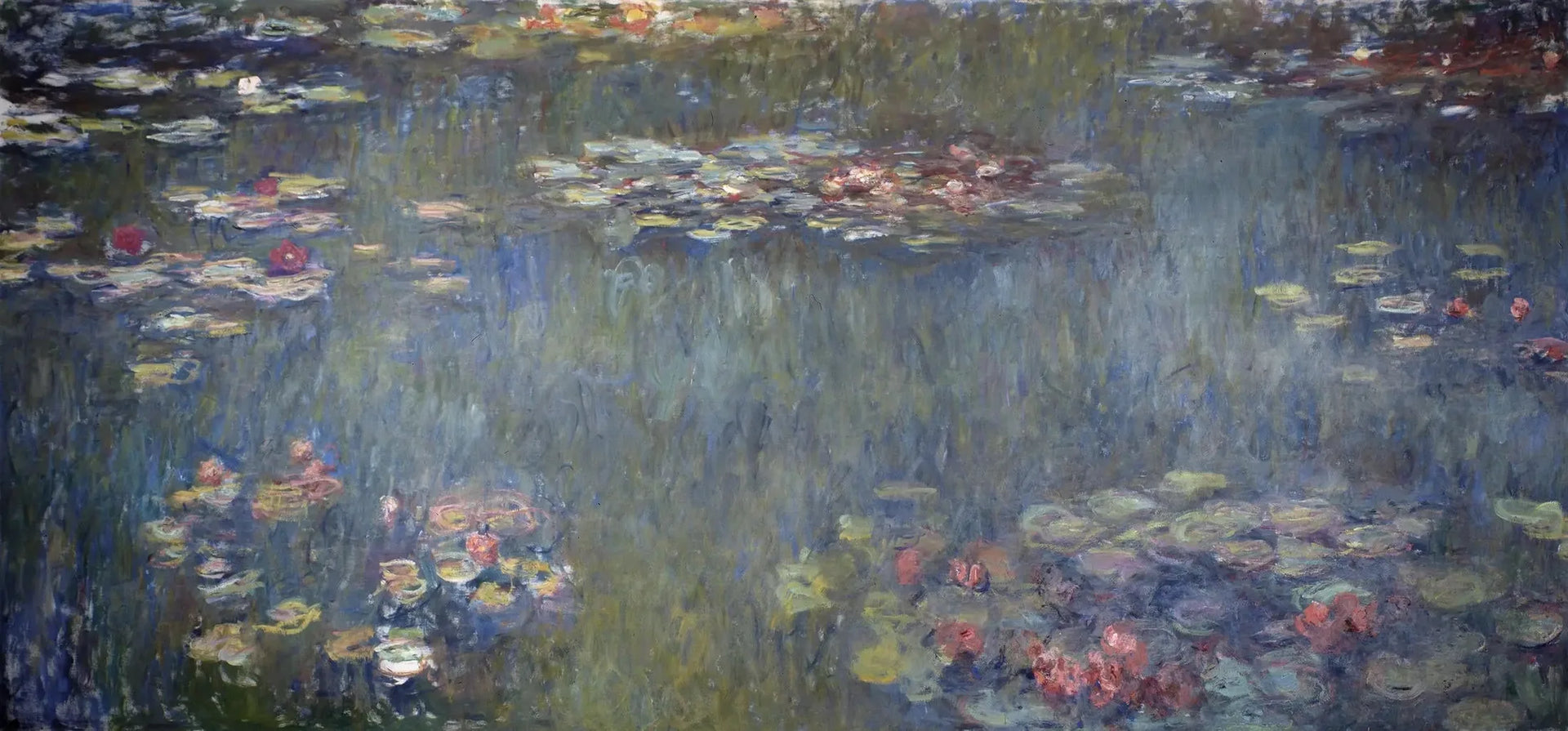 Le Bassin aux nymphéas, reflets verts - Claude Monet image 1 reproduction de peinture à l’huile