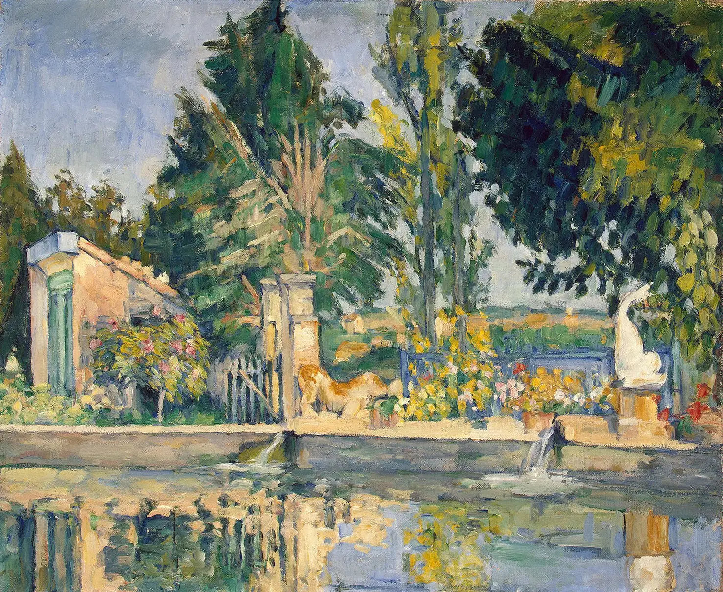 Reproduction du tableau « Le Bassin du Jas de Bouffan - Paul Cézanne » par Alpha Reproduction en peinture à l’huile