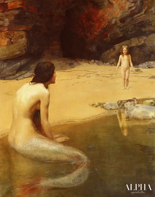 Le bébé terrestre de John Collier - Reproductions de tableaux et peintures haut de gamme