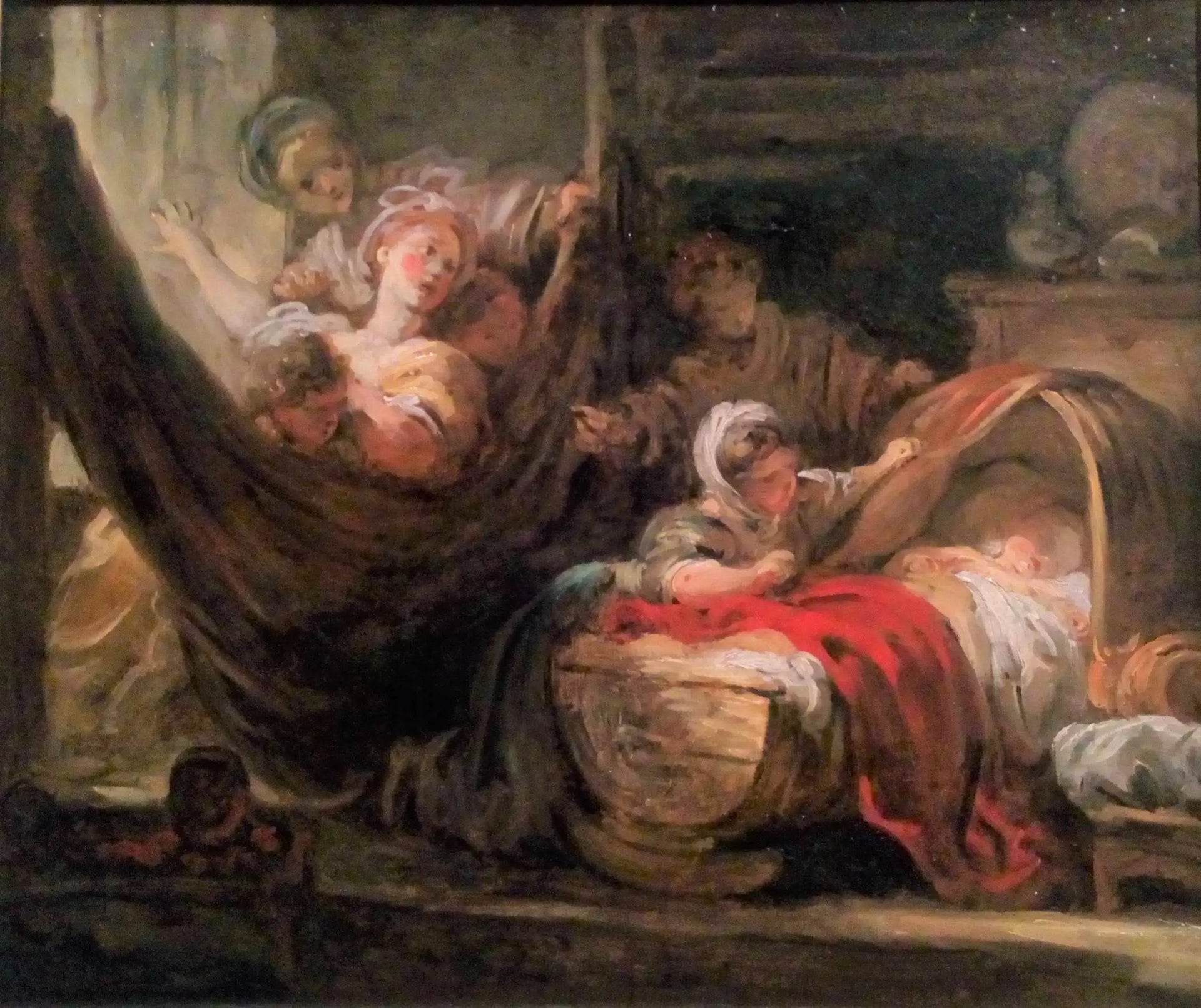 Le Berceau - Jean-Honoré Fragonard image 1 reproduction de peinture à l’huile