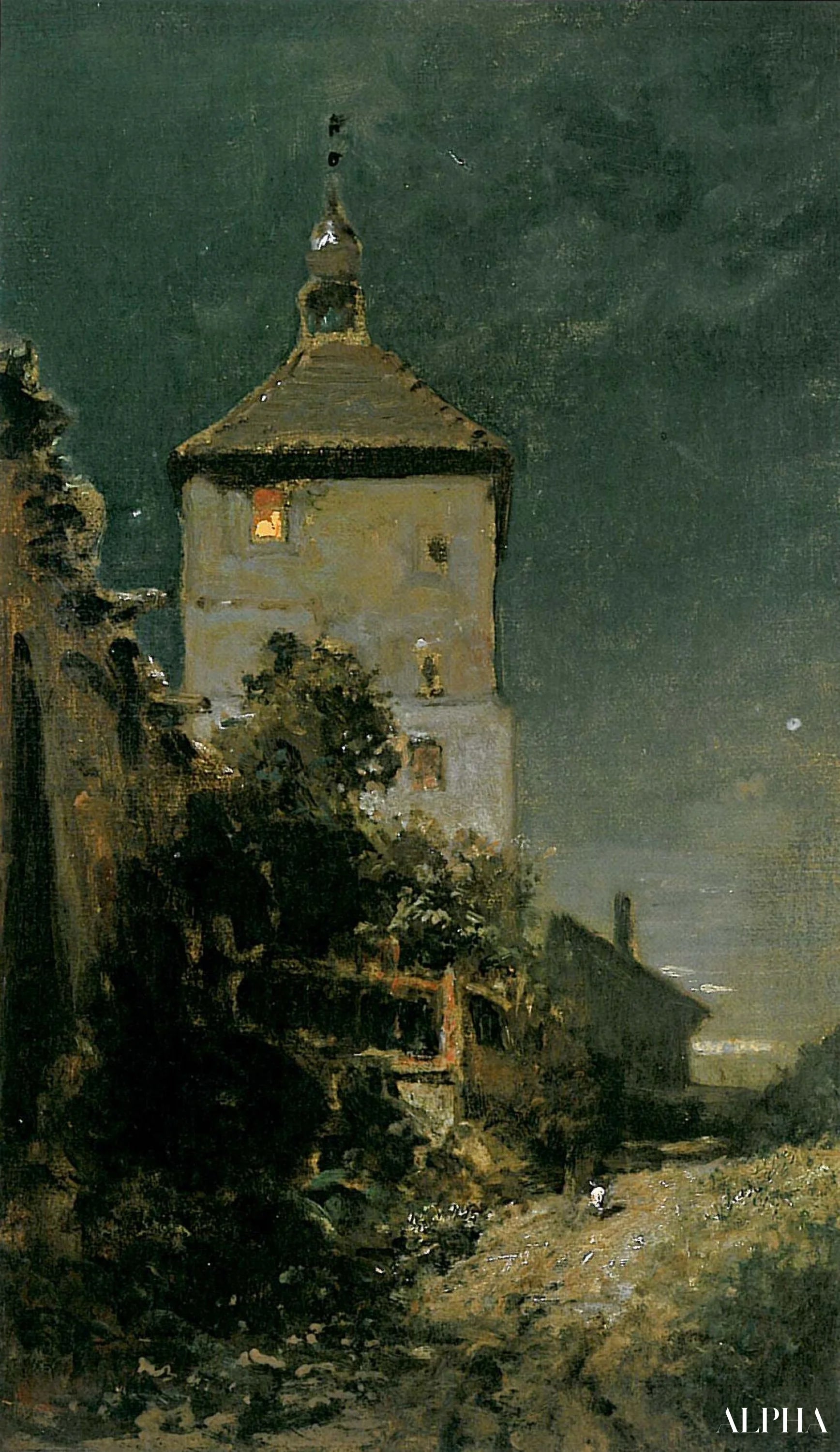 Le Blasturm à Schwandorf - Carl Spitzweg - Reproductions de tableaux et peintures haut de gamme