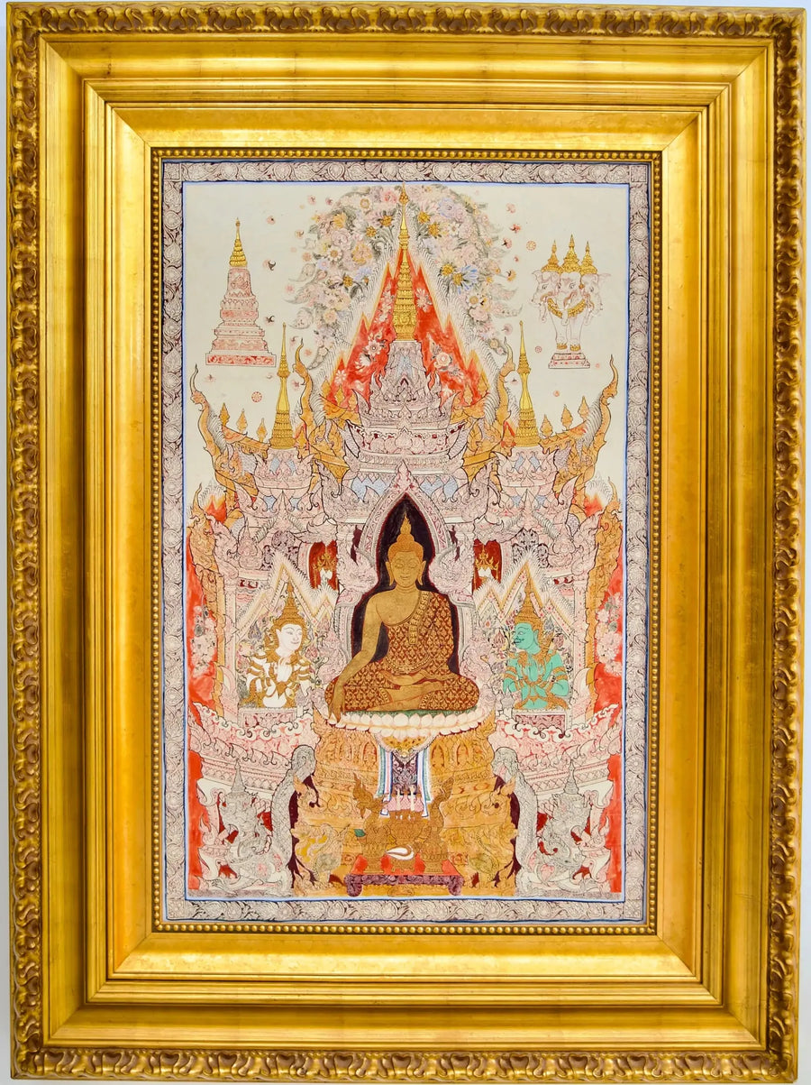 พระพุทธรูปสีขาว | 70 x 105 ซม.