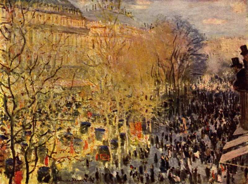 ถนนบูเลอวาร์ดเดส์คาปูซีนส์ - Claude Monet