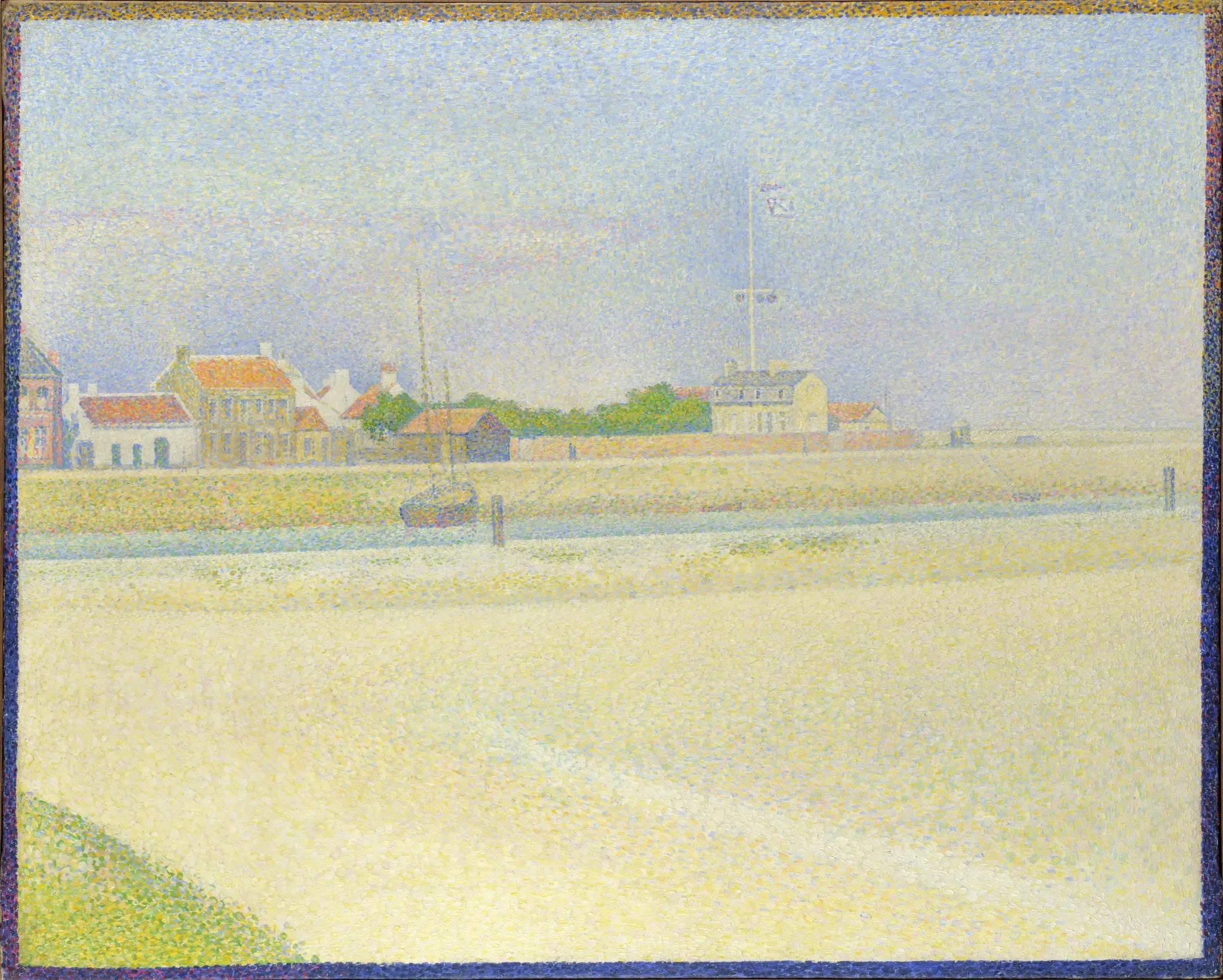 Le Canal de Gravelines, Grand Fort-Philippe - Georges Seurat image 1 copie peinte à la main à l’huile